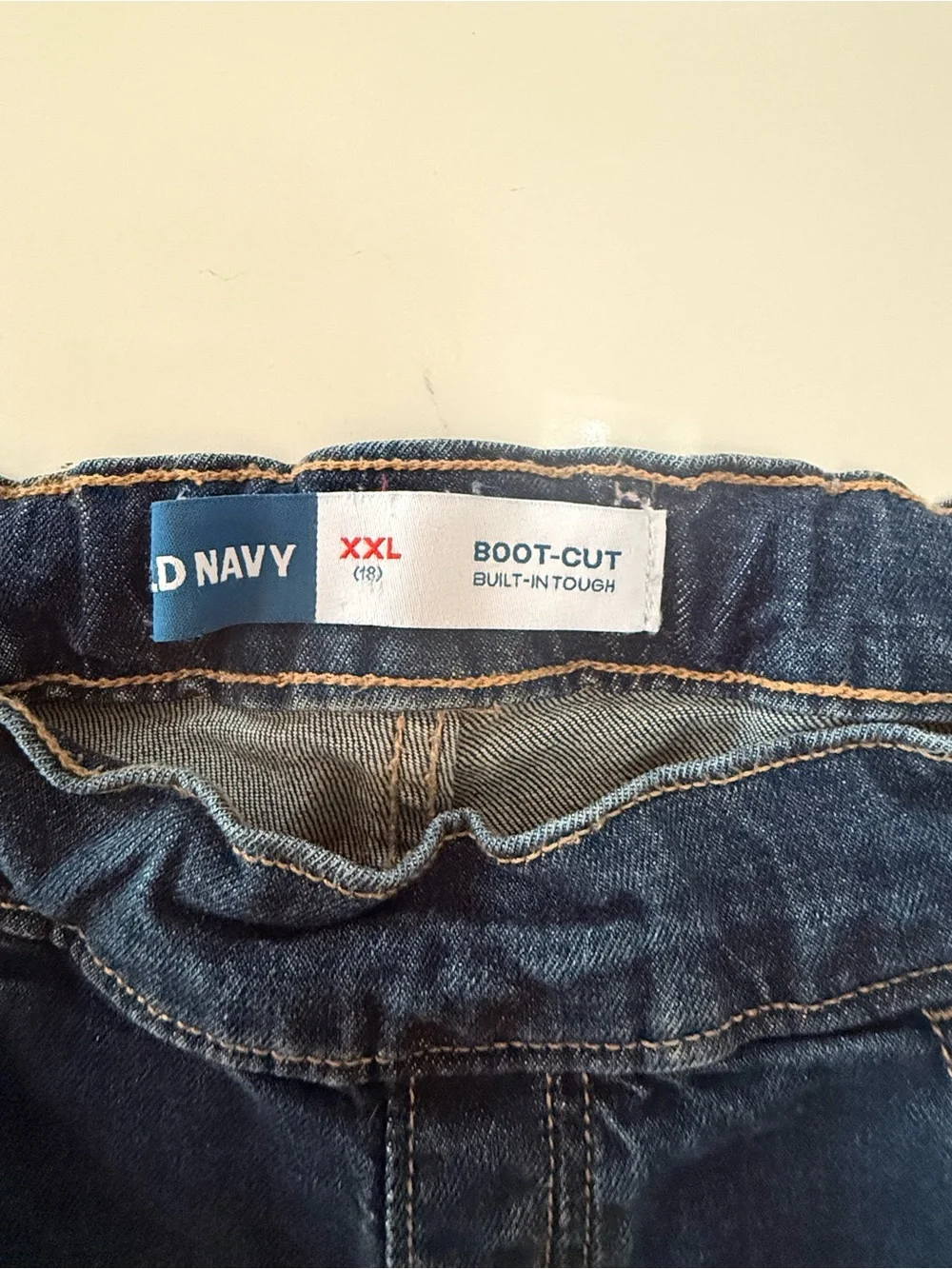 Old Navy Girls XXL 18 Bootcut Jeans Blue Denim Adjustable Waist